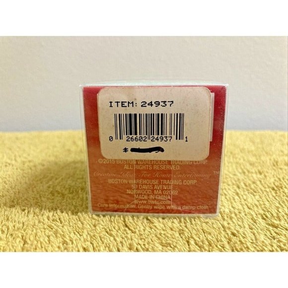 CHRISTMAS TREE HOLIDAY ART GLASS BOTTLE STOPPER BOSTON WAREHOUSE BW ~ NEW IN BOX - Picture 4 of 4